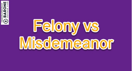 Know the differences between a Michigan felony crime and a lesser misdemeanor charge.