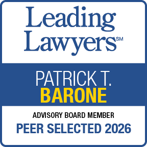 Patrick T. Barone Leading Lawyers Advisory Board Member Peer Selected 2026
