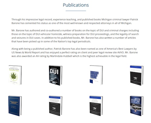 Barone Defense Firm - DUI books