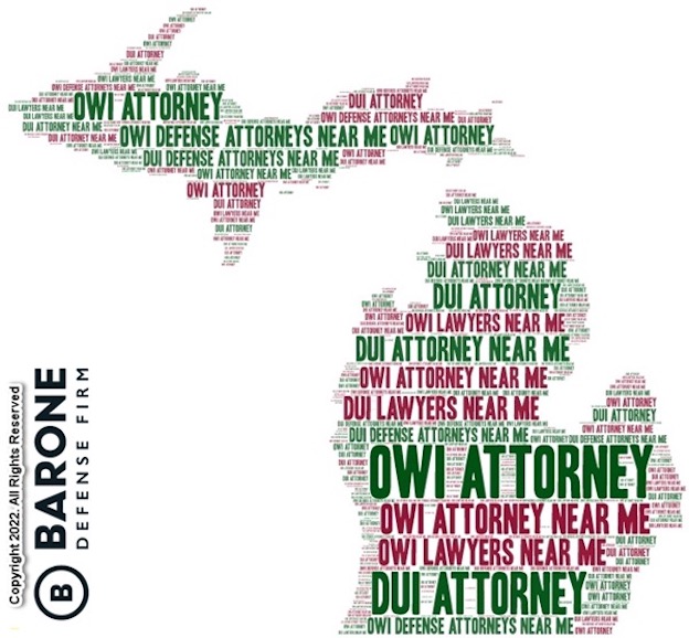 The Barone Defense Firm covers all of Michigan, including the Upper Peninsula. If you are facing an OWI arrest, and are charged with OUIL or UBAL, our legal team has DUI lawyers near me to defend that case. Don't think that a first offense DUI is 'not too bad.' Keeping your criminal record clean is our law office's goal.